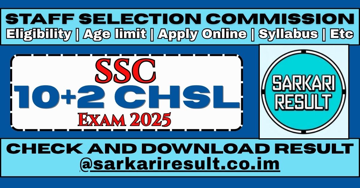 SSC CHSL 2025