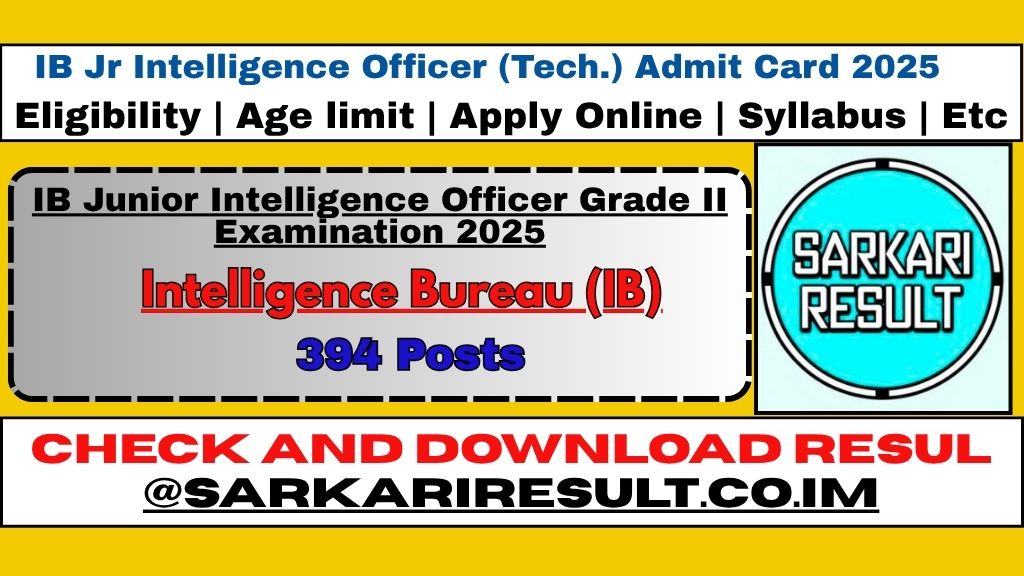 IB Junior Intelligence Officer
