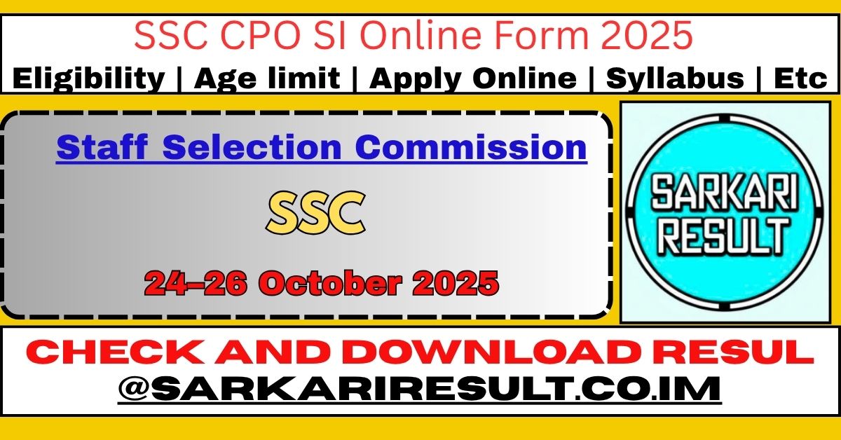SSC CPO 2025