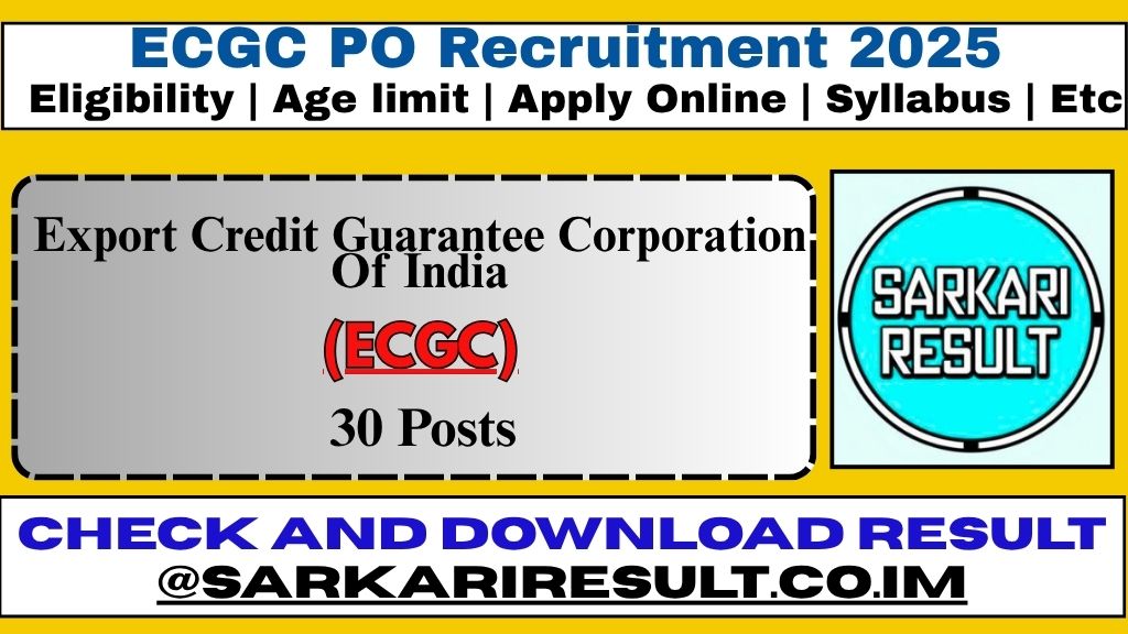 ECGC PO 2025