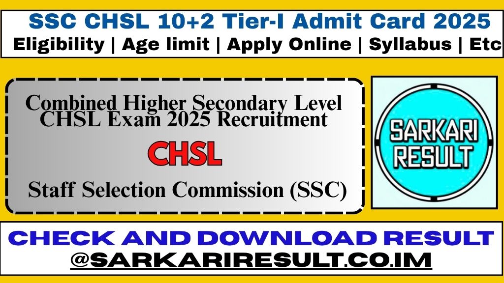 SSC CHSL 2025