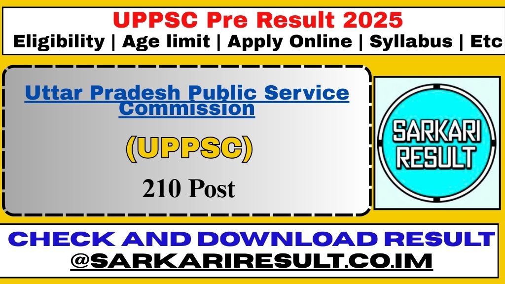 UPPSC PCS Prelims 2025